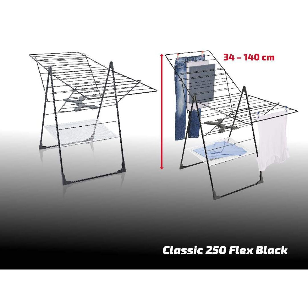 Leifheit Standing Dryer Classic 250 Flex Black