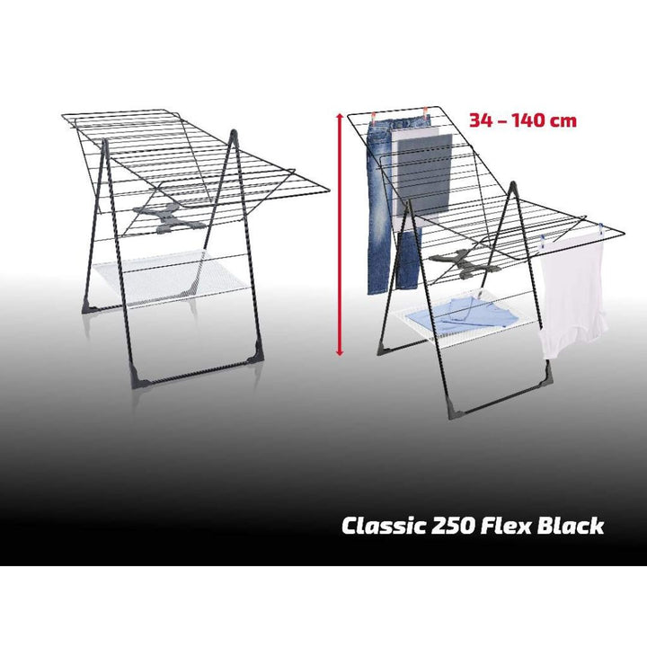 Leifheit Standing Dryer Classic 250 Flex Black