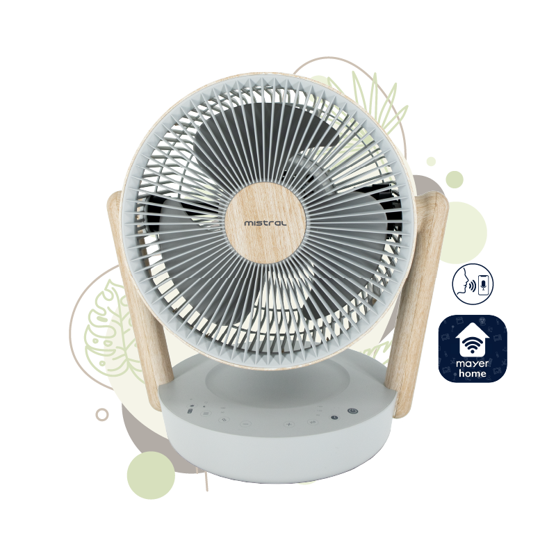 Mistral Greenleaf III - 10” DC High Velocity Fan With WIFI & Remote MHV1012DRW-G