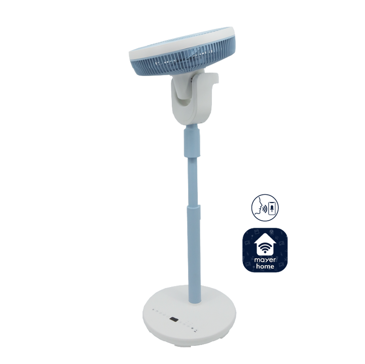 Summer Breeze by Mistral 12" DC High Velocity Stand Fan with Wi-Fi & Remote MHV9812DRW Sky Blue - image 2