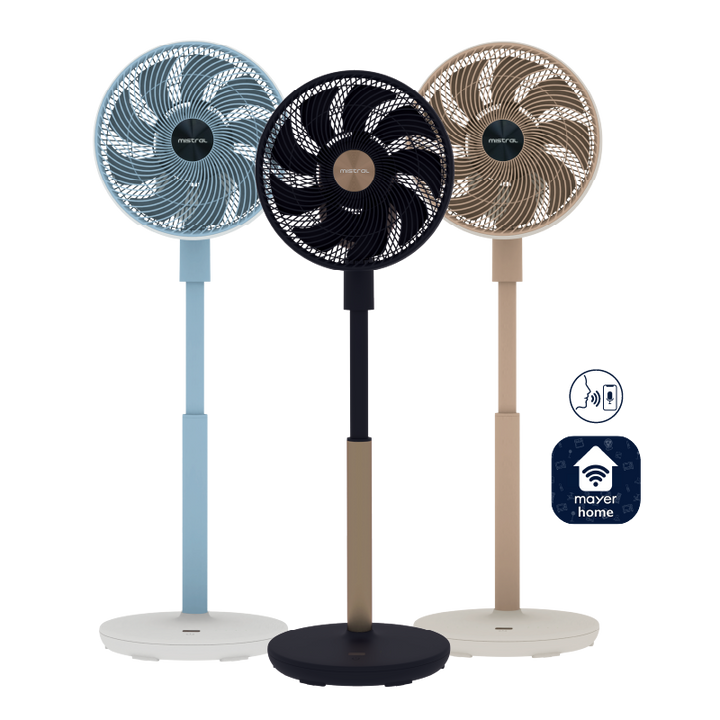 Summer Breeze by Mistral 12" DC High Velocity Stand Fan with Wi-Fi & Remote MHV9812DRW Peach Créme - image 3