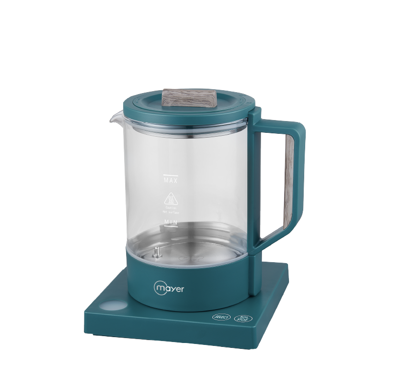 Mayer 1L Electric Glass Kettle MMEKG1080-GN