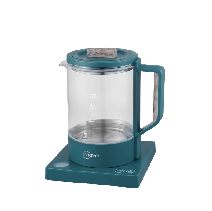 Mayer 1L Electric Glass Kettle MMEKG1080-GN