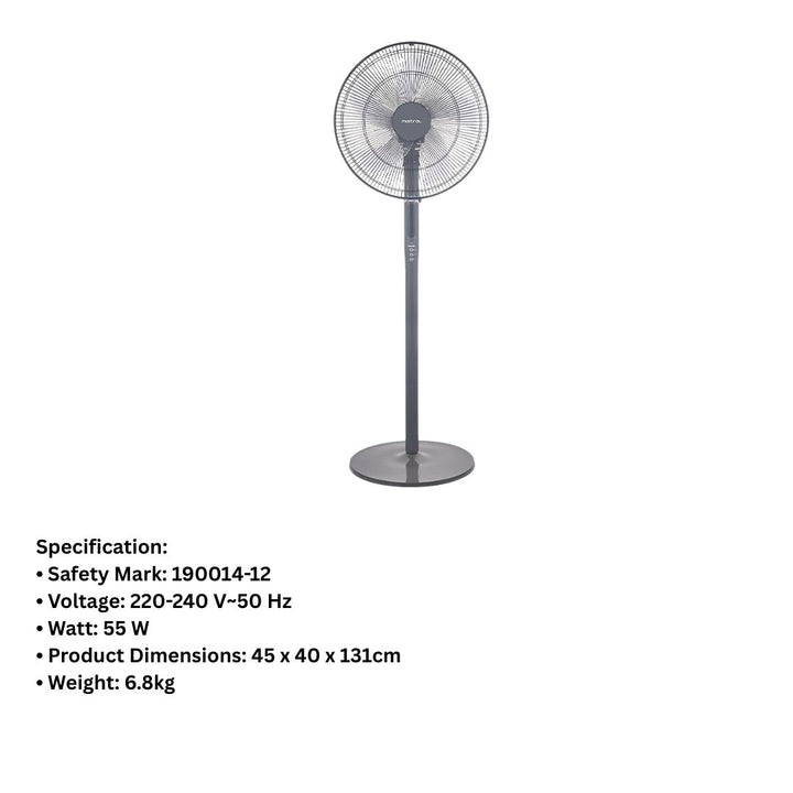 Mistral 16" Stand Fan with Remote Control MSF041R - Dark Grey
