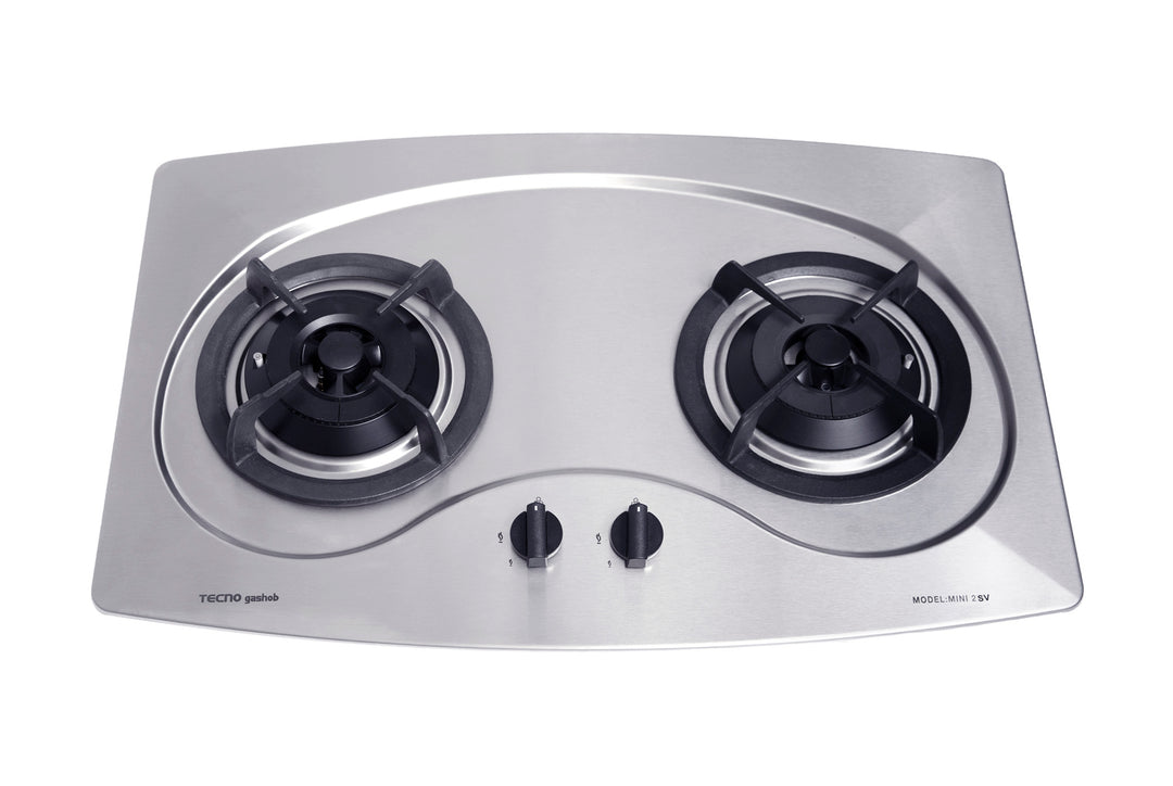 Stainless Steel Hob — Stainless Steel — 75cm, V.V.S; 2 Burner (2x Big)