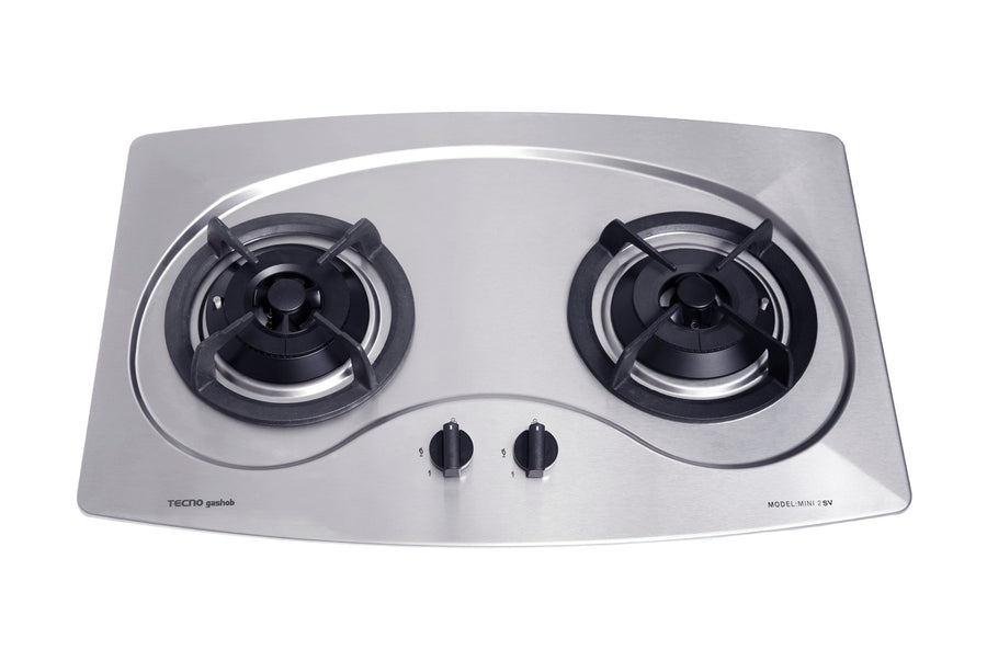 Stainless Steel Hob — Stainless Steel — 75cm, V.V.S; 2 Burner (2x Big)