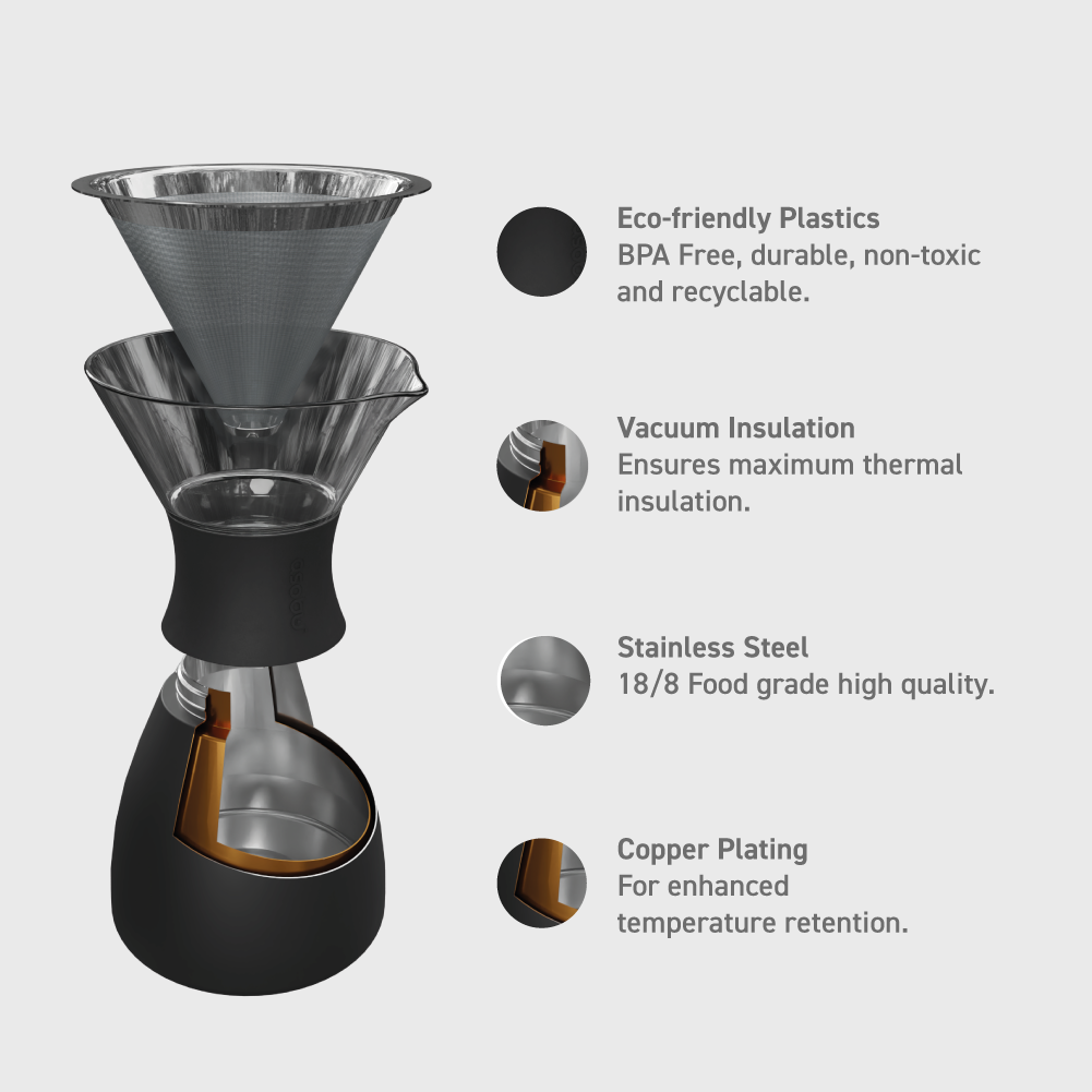 ASOBU Pour Over Hot Brew Coffee