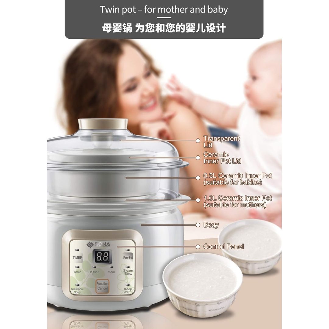 Sona 1.5L Digital Double Boiler
