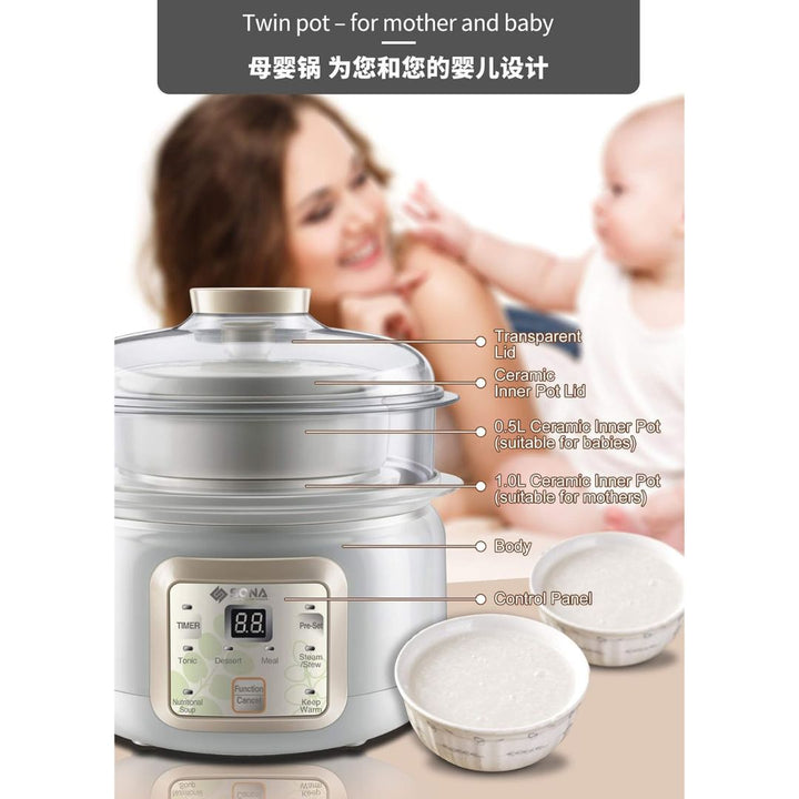Sona 1.5L Digital Double Boiler