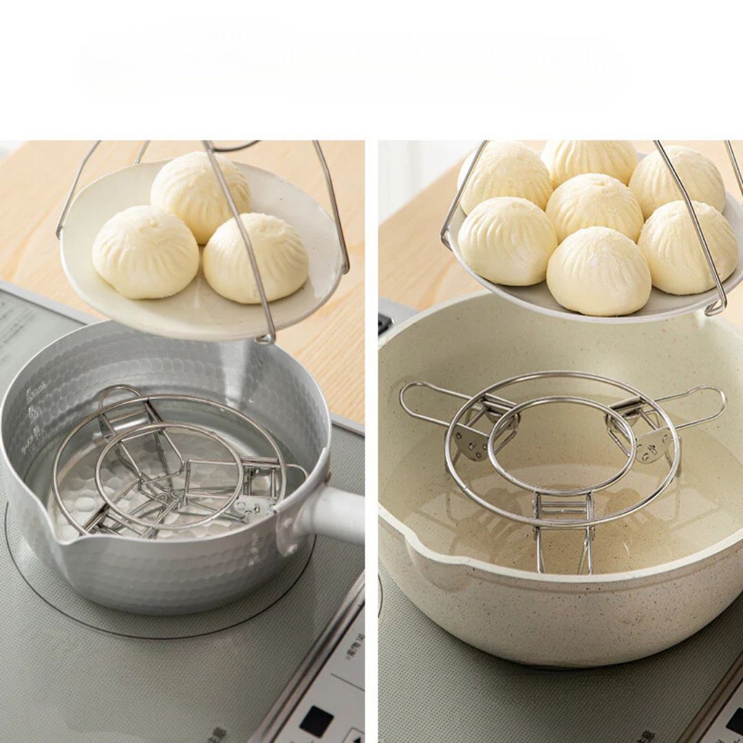 Shimoyama Stainless Steel Retractable Steam Rack