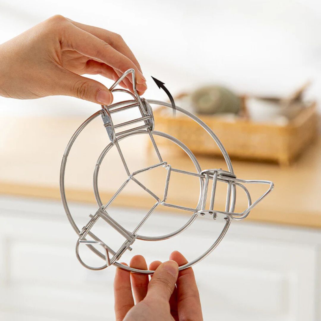 Shimoyama Stainless Steel Retractable Steam Rack