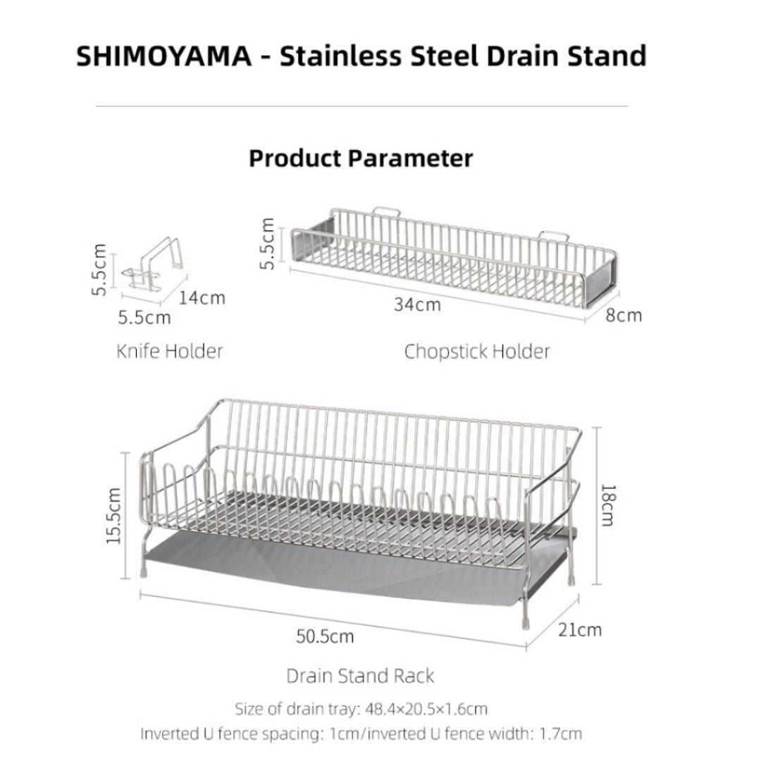 Shimoyama Stainless Steel Sink Drainer Rack