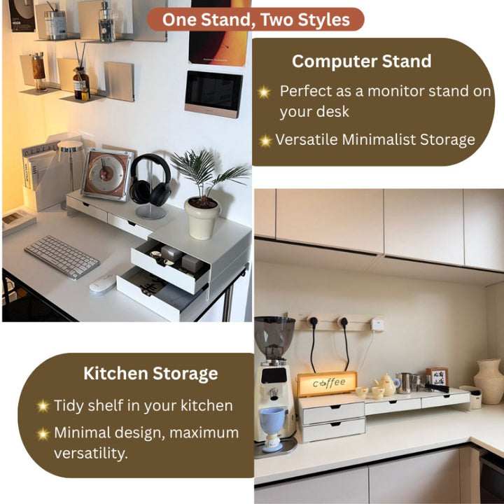 Shimoyama Kitchen Storage Sand with Drawer | Minimalist Drawer Storage Stand