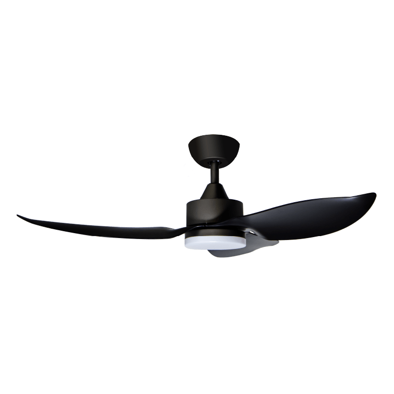 Mistral Ceiling Fan-54", 74W(DC 50W,L 24W) Space54-WD/WH Wood/White
