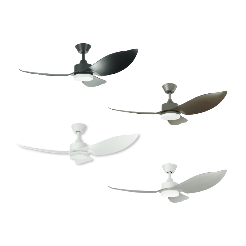 Mistral Ceiling Fan-46", 69W(DC 45W,L 24W) Space46-BK Black