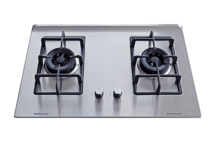 Stainless Steel Hob — Stainless Steel — 75cm, V.V.S, INFERNO*; 2 Burner (2x Big)