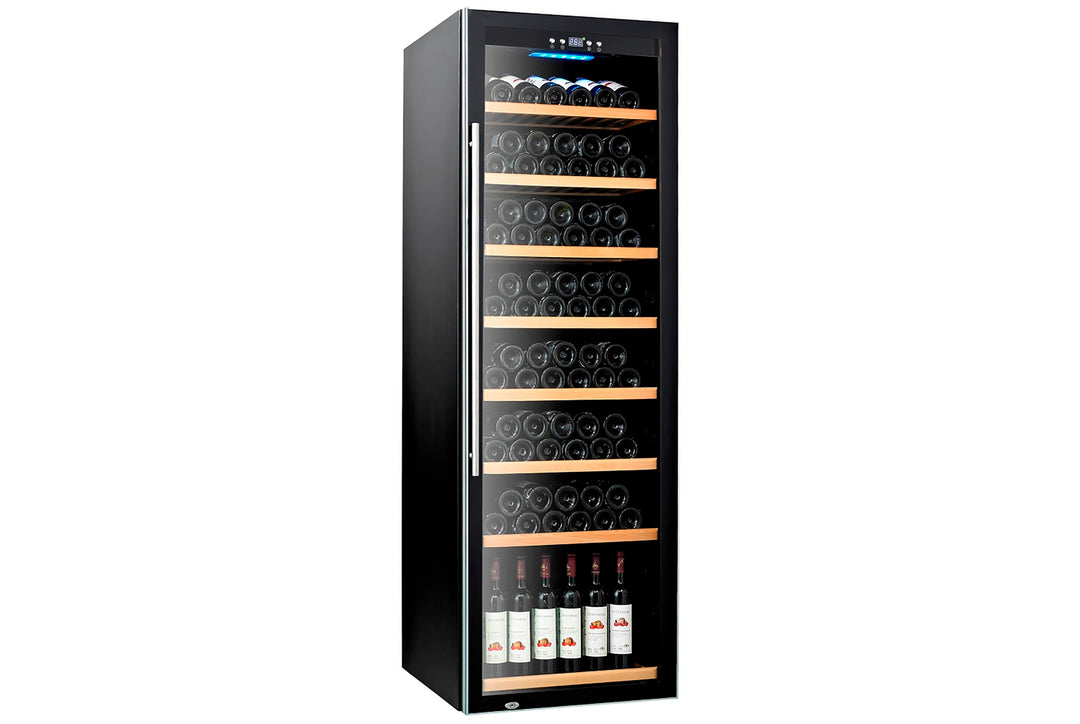 Wine Chiller — Black — 480L, 183 Btls (750ml), 5 ~ 20°C; Single Temp Zone, Digital Control, Anti UV Door