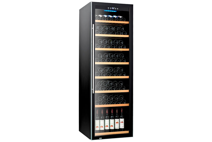 Wine Chiller — Black — 480L, 183 Btls (750ml), 5 ~ 20°C; Single Temp Zone, Digital Control, Anti UV Door