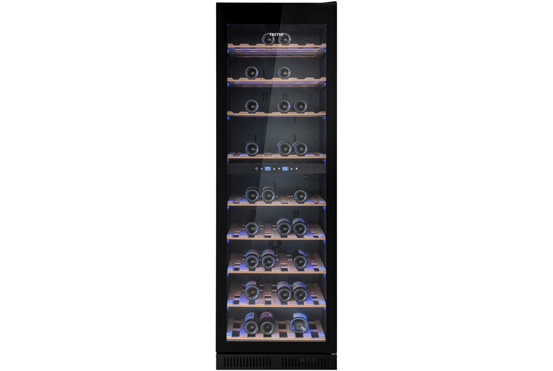 Wine Chiller — New Black — 380L, 171 Btls (750ml), 5 ~ 20°C; Dual Temp Zone, Digital Control, Anti UV Door
