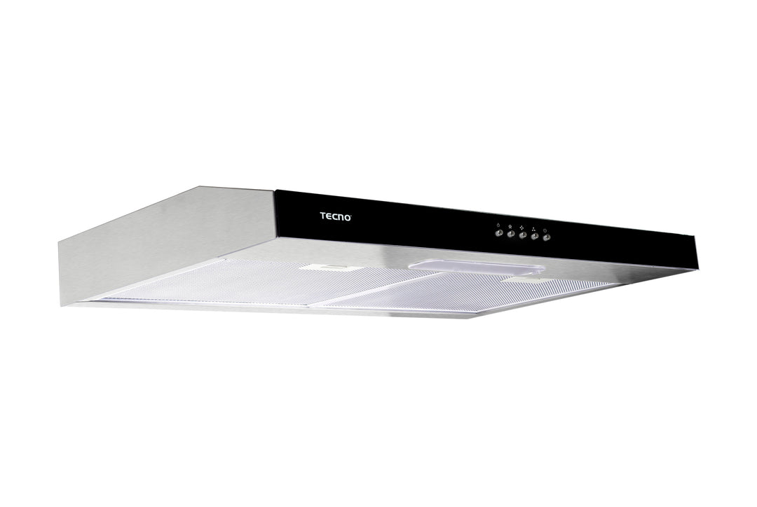 Slim Line Hood — SS- S.S w/ Black Panel — 60cm, Twin Motor, 550m³/hr