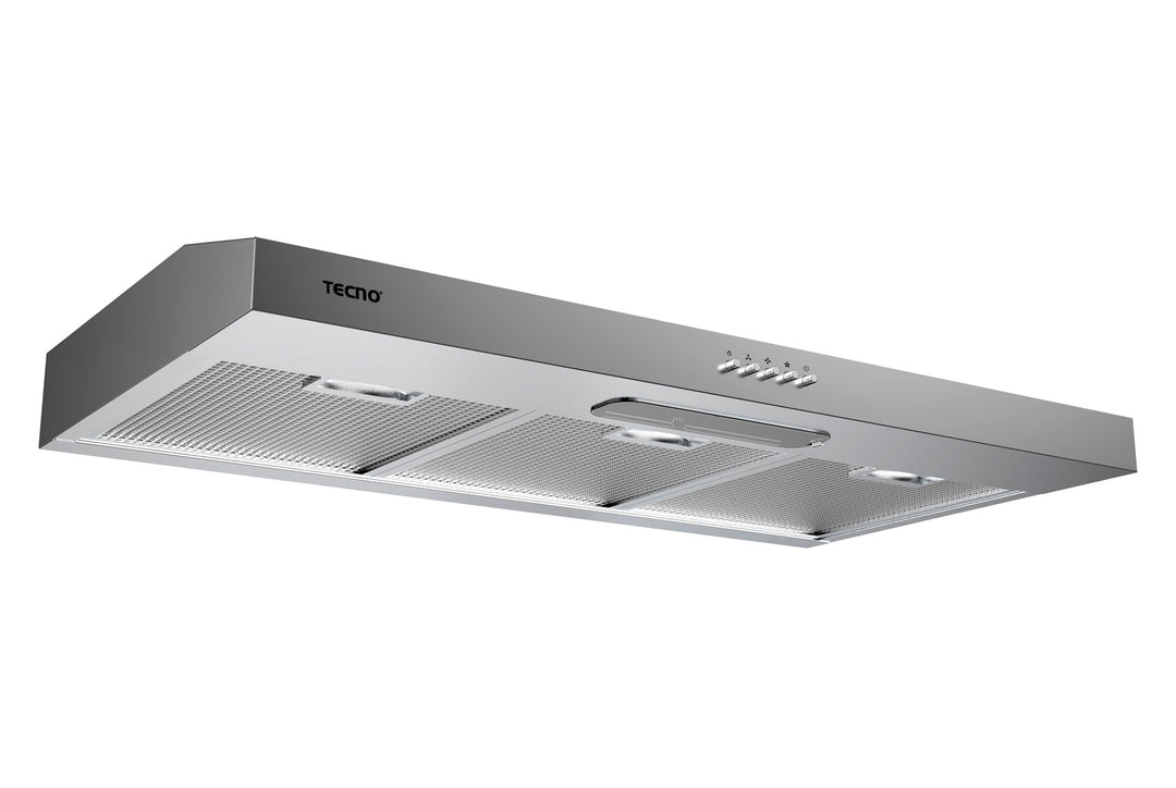 Slim Line Hood — Stainless Steel — 90cm, Twin Motor, 550m³/hr