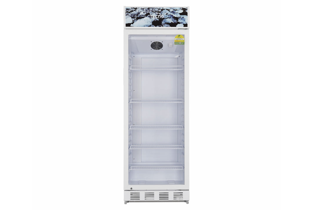 Commercial Cool
Display Chiller — White — 285L, Frost Free, 7 Thermostat Settings; Refrigerator: 0 ~ 10°C