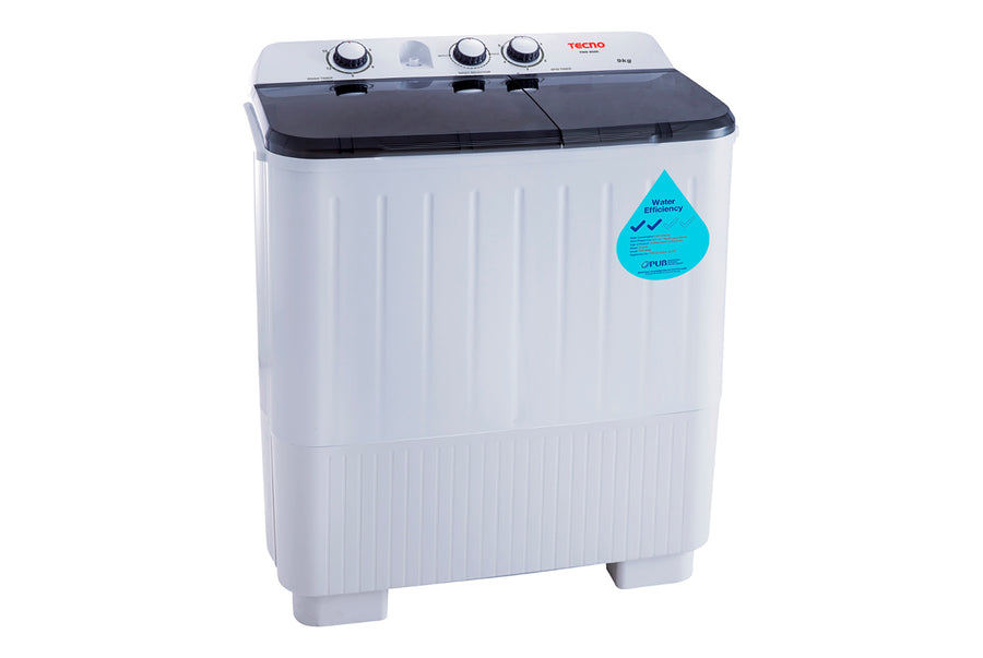 Washer — Grey — 9.0 kg, Semi-Auto, WELS: 2 ticks