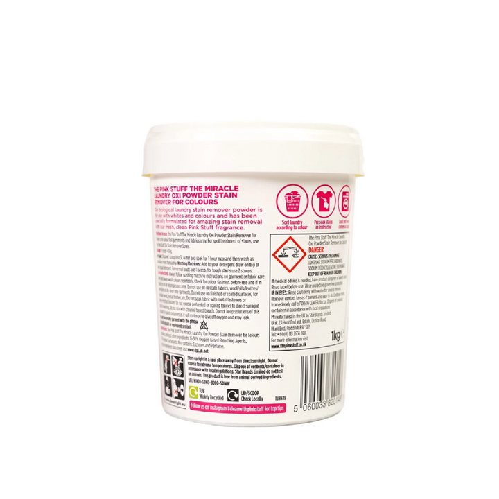 The Pink Stuff The Miracle Laundry OXI Powder Stain Remover for Colours