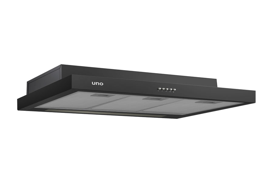 Slim Line Hood — Black — 90cm, Twin Motor, 550m³/hr, LED light