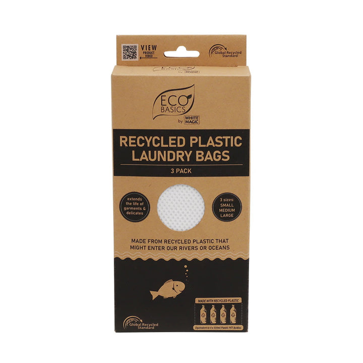 Whtie Magic Eco Basics Recycled Plastic Laundry Bags - 3 Pack