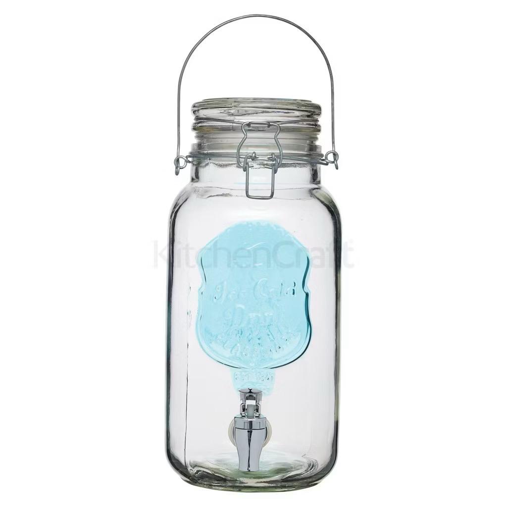 3.7 Litre Glass Infuser Drinks Dispenser
