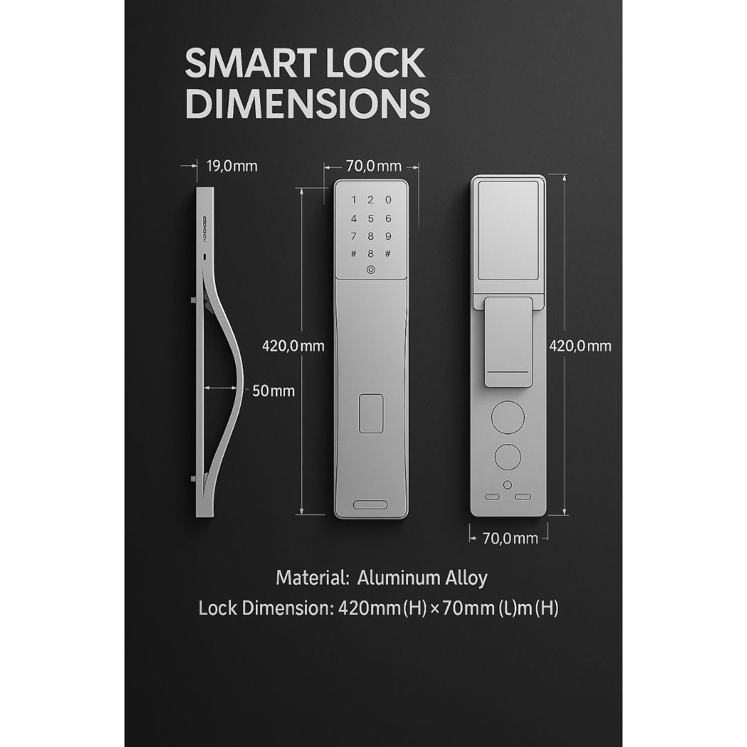 Interlock Mercury X6 Digital Door Lock with Facial Recognition