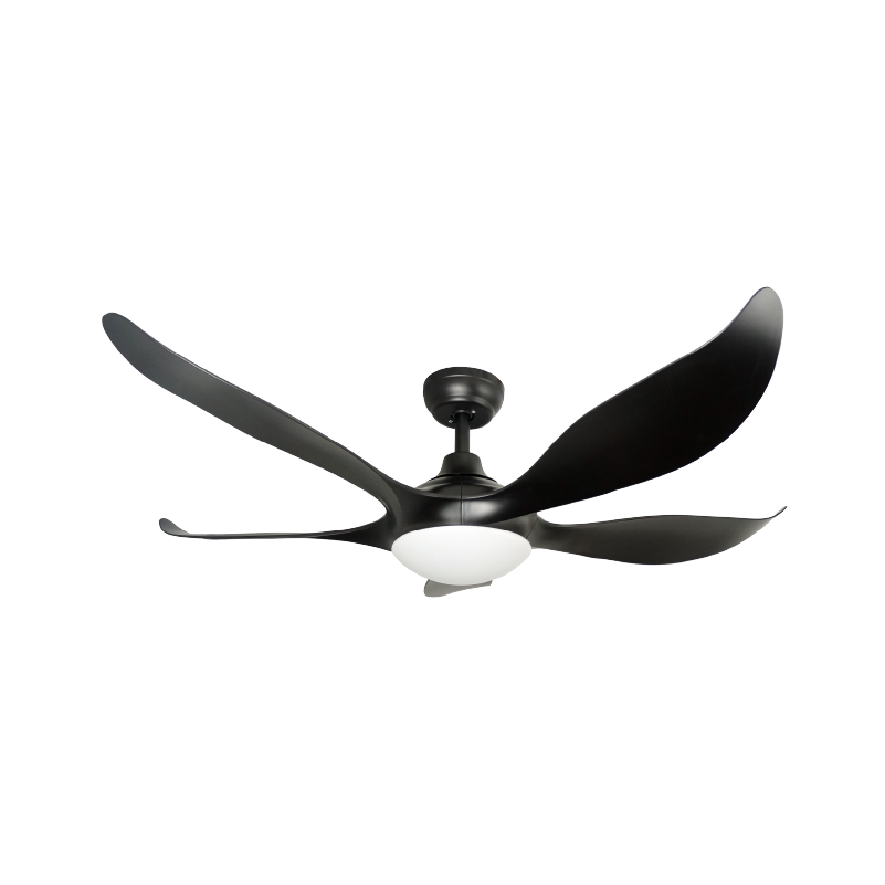Mistral Ceiling Fan - 52", 69W (DC45,L24W) Typhoon52-BK Black