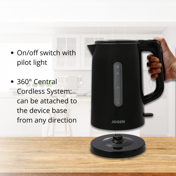 JOGEN KE 3112 Double Wall Kettle 1.7L 1800W (Black) - image 5