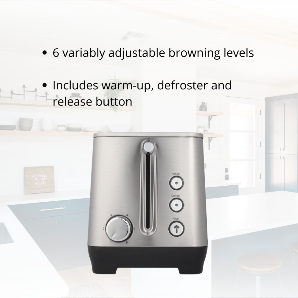 JOGEN BT 3214 Double Long Slot Automatic Bread Toaster 1600W - image 2