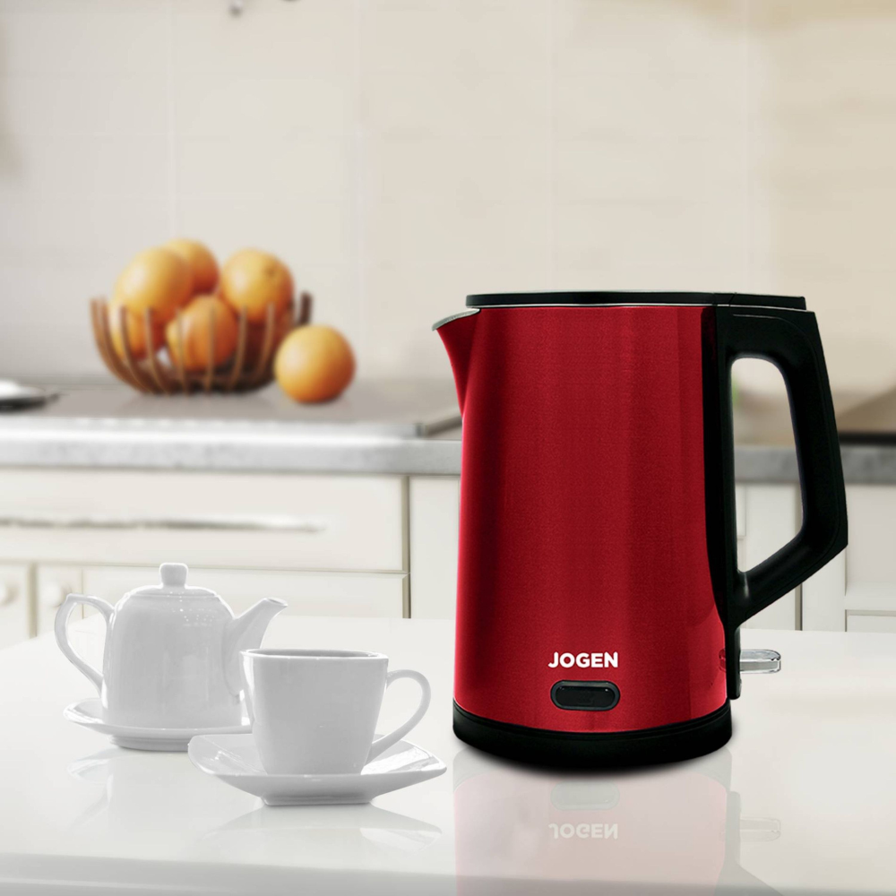 JOGEN KE 4213 Stainless Steel Kettle 1.9L 2200W Keep Warm (Red) - image 5