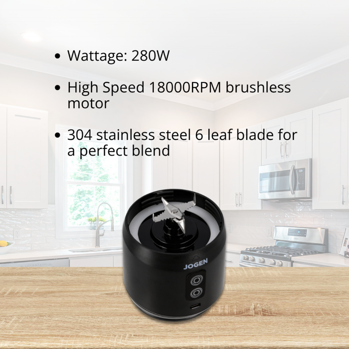JOGEN BL 1131 Portable Intelligent Blender 280W (Black) - image 3
