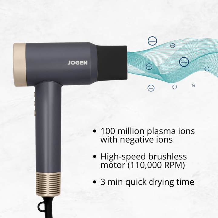 JOGEN HD 7221 Hair Dryer High Speed Plasma Ion 1800W (Grey) - image 4