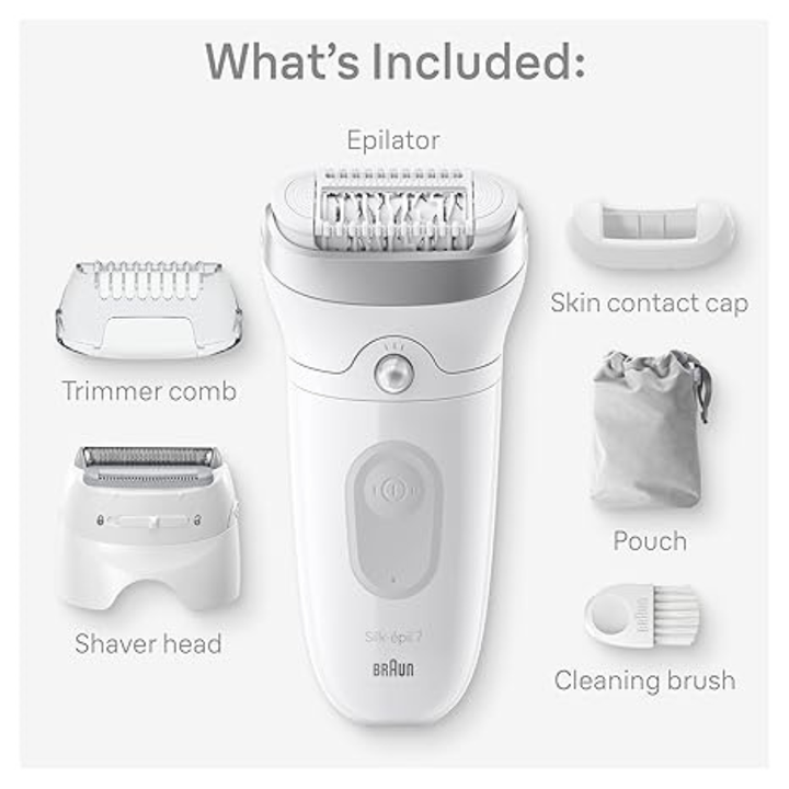 Braun 7041 Silk-Epil 7 Wet & Dry Epilator - image 7