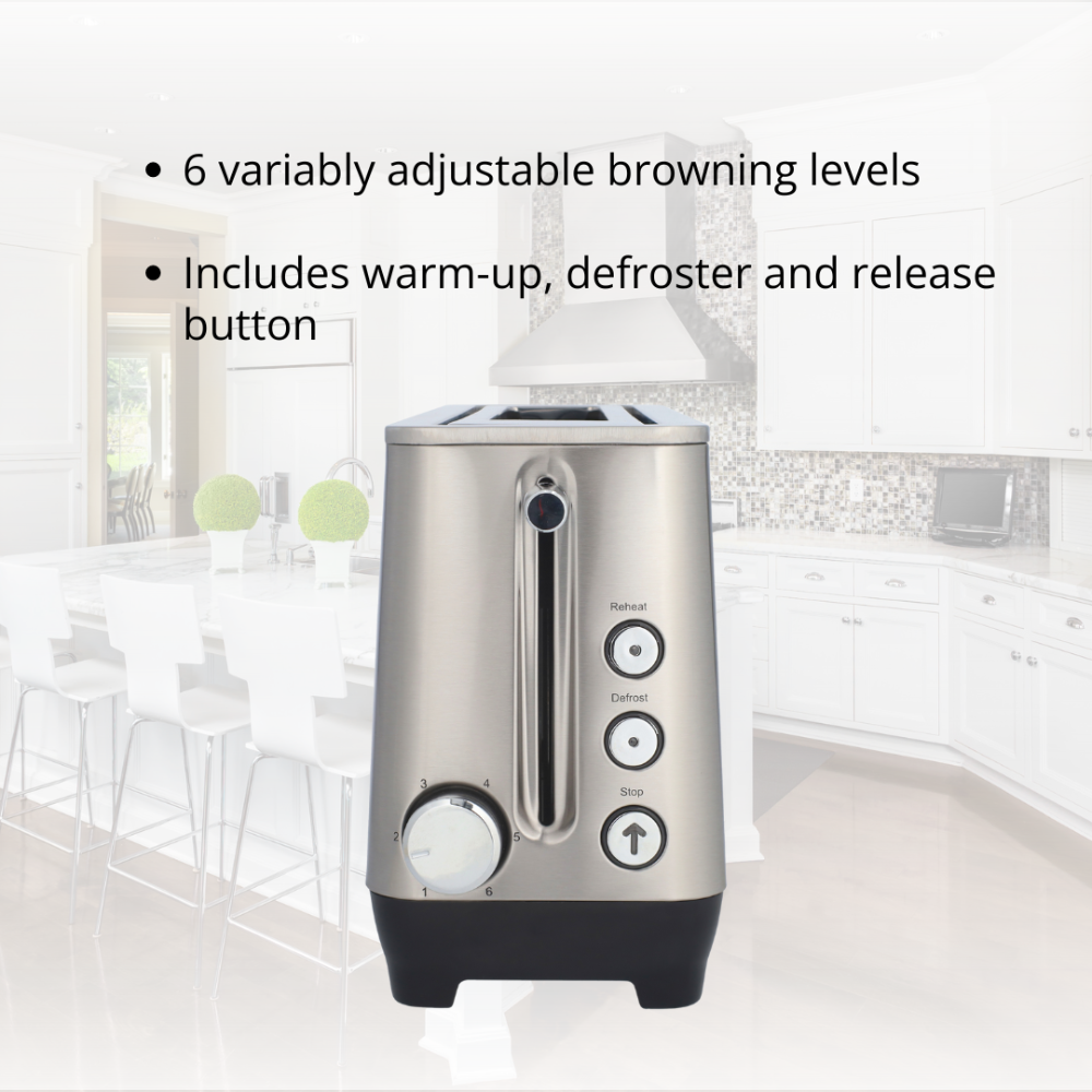 JOGEN BT 2216 Single Long Slot Automatic Bread Toaster 1100W - image 3