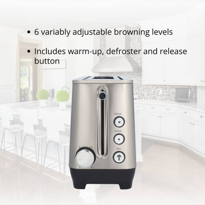 JOGEN BT 2216 Single Long Slot Automatic Bread Toaster 1100W - image 3