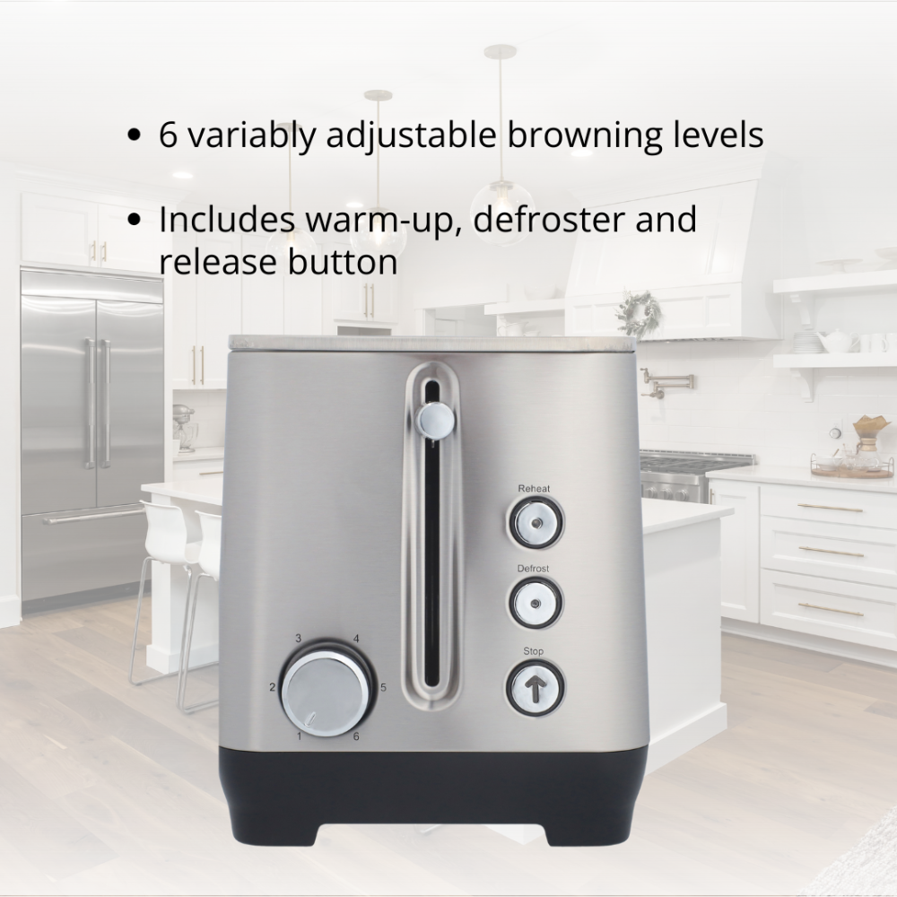 JOGEN BT 2215 Two Slot Automatic Bread Toaster 1000W - image 3