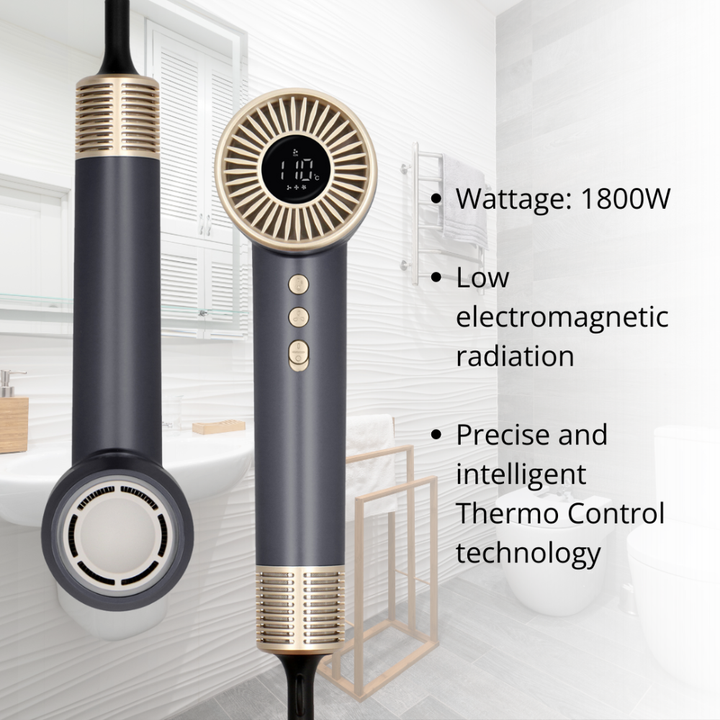 JOGEN HD 7221 Hair Dryer High Speed Plasma Ion 1800W (Grey) - image 2