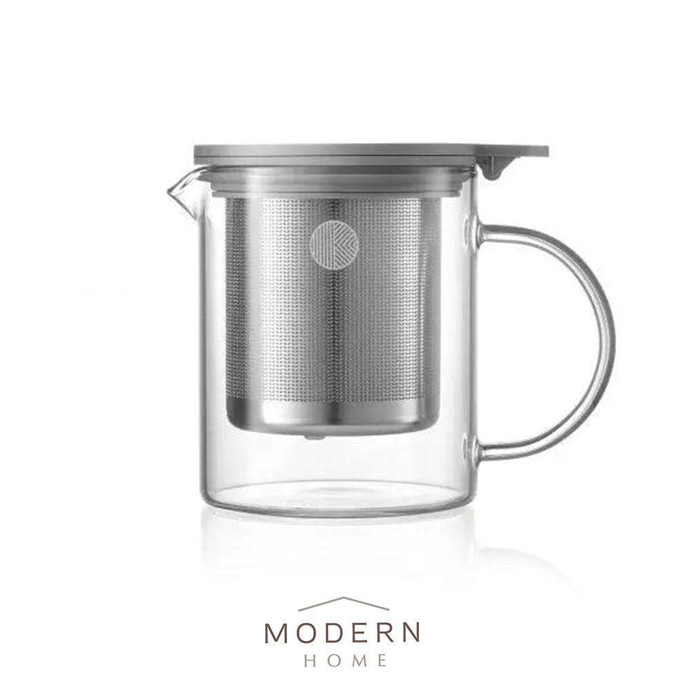 Belideem Cawan Teh Kaca dengan Penapis Teh/Bakul 350ML &amp; 500ML