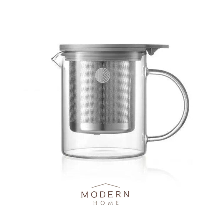 Belideem Cawan Teh Kaca dengan Penapis Teh/Bakul 350ML &amp; 500ML