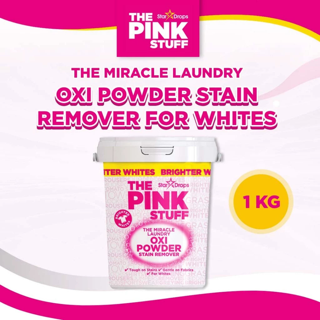 The Pink Stuff The Miracle Laundry OXI Powder Stain Remover for Whites