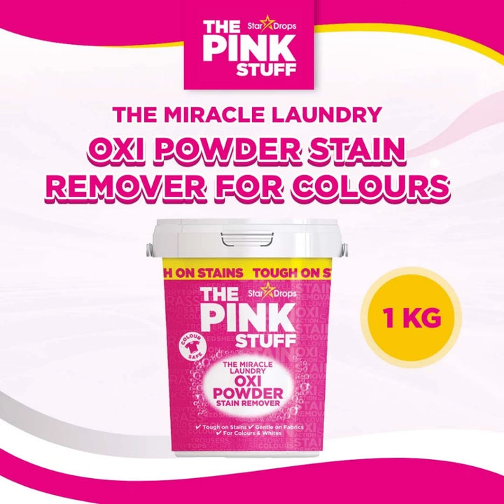 The Pink Stuff The Miracle Laundry OXI Powder Stain Remover for Colours