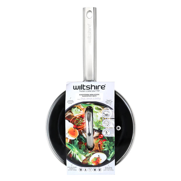 Wiltshire Easycook Blue Non-stick Saucepan 18cm