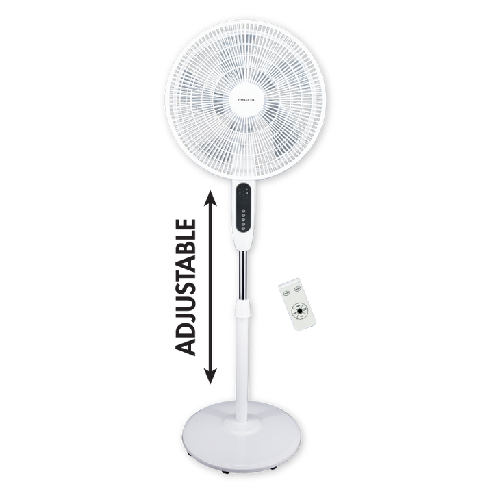 Mistral 16” DC Stand Fan with Remote MSF1610DR - White