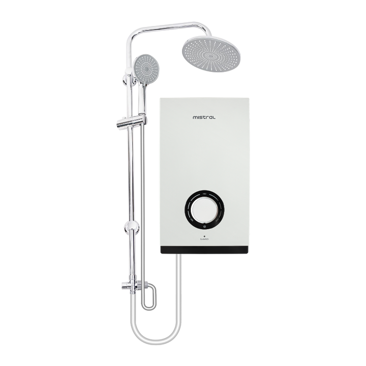 Mistral Shower Heater DC Pump MSH103-BK Black, Chrome Rain Shower - image 2